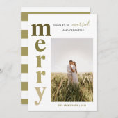 新結婚した人フメリーォトホリデーカード シーズンカード (正面/裏面)