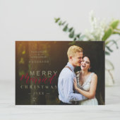 新結婚した婚メリーの写真カスタムクリスマス (スタンド正面)