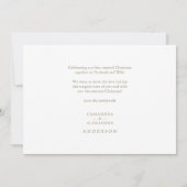 新結婚した婚メリーの写真カスタムクリスマス (裏面)