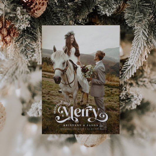 新結婚した婚メリーヴィンテージ シーズンカード