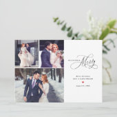 新結婚した規メリー初めてのクリスマスカード シーズンカード (スタンド正面)