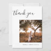 新結婚し結婚したい3人の写真客 サンキューカード (正面)