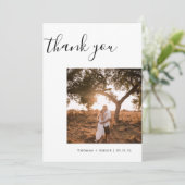 新結婚し結婚したい3人の写真客 サンキューカード (スタンド正面)