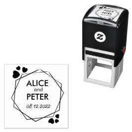 新結婚名、カスタム新郎新婦 セルフインキングスタンプ