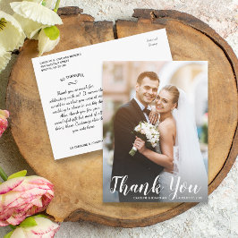新結婚婚の写真おもしろいに感謝モダンす ポストカード