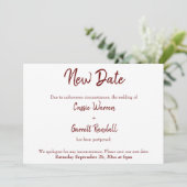 新結婚日付Green Burgundy発表 招待状 (スタンド正面)