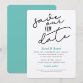 新結婚日救延期 招待状 (正面/裏面)