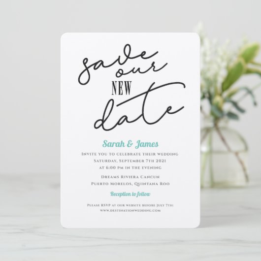 新結婚日救延期 招待状 (スタンド正面)