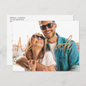 新結婚期日の延期計画 案内ポストカード (正面/裏面)