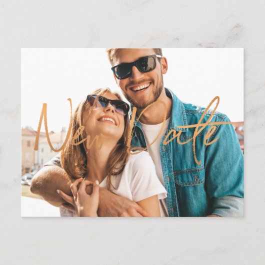 新結婚期日の延期計画 案内ポストカード (正面)