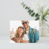 新結婚期日の延期計画 案内ポストカード (スタンド正面)