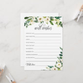 新結婚郎新婦のお祝い カード (正面/裏面インサイチュ)