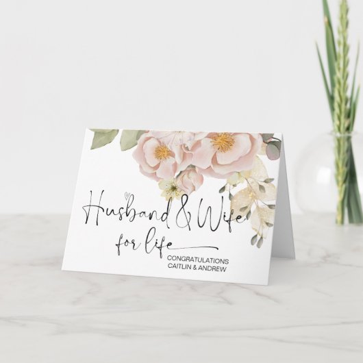 新結婚郎新婦結婚おめでとう カード (正面)