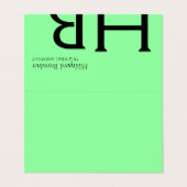 新緑と白モダン色 名刺 (外部フラット)