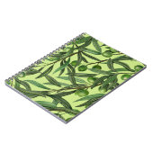 新緑のオリーブの枝 ノートブック (左側)