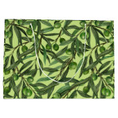 新緑のオリーブの枝 ラージペーパーバッグ (裏面)
