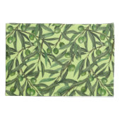 新緑のオリーブの枝 枕カバー (裏面-左)