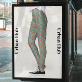 新緑の北欧パターン レギンス