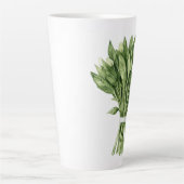 新緑の水の色結婚の花束 カフェラテマグ (正面)