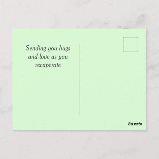 新緑の犬と勇気付けられるが元気 ポストカード (裏面)