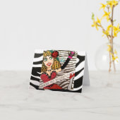 新緑の老いぼれ カード (黄色い花)