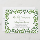 新緑の聖体拝領もしくは堅信礼 招待状 (正面)