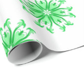 新緑の花の継ぎ目のないパターン ラッピングペーパー (ロールコーナー)