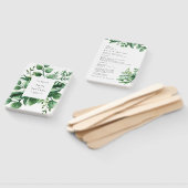 新緑の葉付き結婚植物 ハンドファン (組立なし)