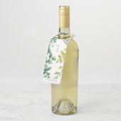 新緑の葉付き結婚植物 ボトルネックタグ (アングル)