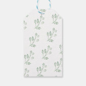 新緑モダン水彩結婚式の引き出物 ギフトタグ (裏面)