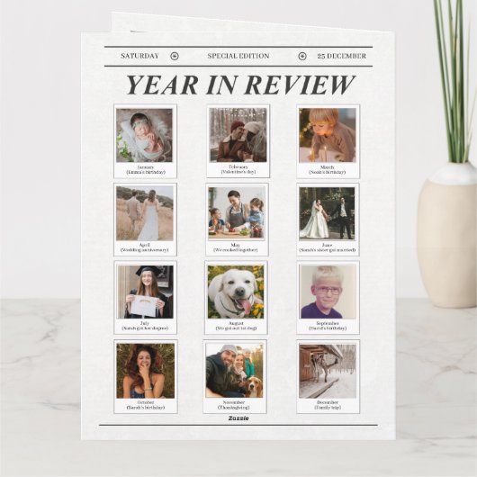 新聞おもしろいのクリスマスカード カード (裏面)