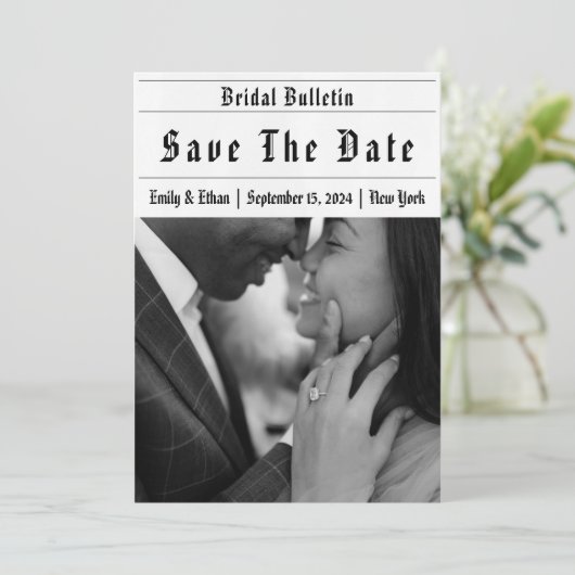 新聞おもしろいは招待状を保存する 招待状 (スタンド正面)