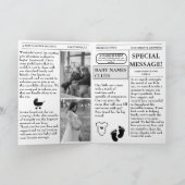 新聞で妊娠発表  ベイビーシャワーのお知らせ 招待状 (内部)