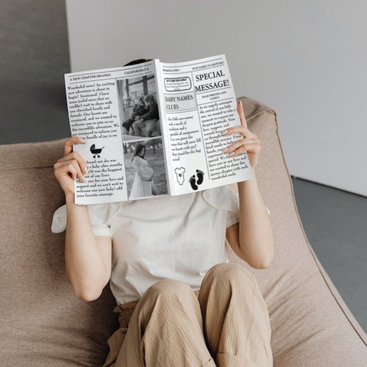 新聞で妊娠発表 ベビーシャワーのお知らせ 招待状