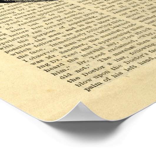 新聞に掲載された人頭技術のポスター ポスター (角)