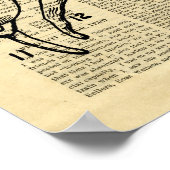 新聞に「人間の骨格の胸郭」のポスター ポスター (角)