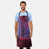 新聞のアンティーク広告。女性 エプロン (着用した状態)