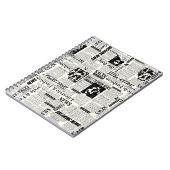 新聞のイラストフロントページアートワークwa ノートブック (左側)