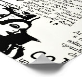 新聞のイラストフロントページアートワークwa ポスター (角)