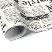 新聞のイラストフロントページアートワークwa ラッピングペーパー (ロールコーナー)