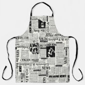 新聞のイラストレーションフロントページアートワークwa エプロン (正面)