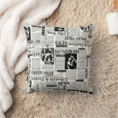 新聞のイラストレーションフロントページアートワークwa クッション (ブランケット)