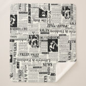 新聞のイラストレーションフロントページアートワークwa シェルパブランケット (正面)