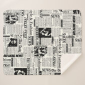 新聞のイラストレーションフロントページアートワークwa シェルパブランケット (正面(横))