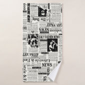 新聞のイラストレーションフロントページアートワークwa バスタオル (バスタオル)