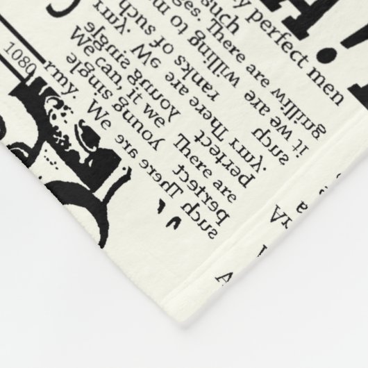 新聞のイラストレーションフロントページアートワークwa フリースブランケット (角)