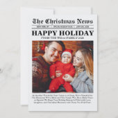 新聞のクリスマスコラージュ・フォトレビュー シーズンカード (正面)