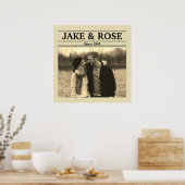 新聞のスタイル(写真と文字のパーソナライズ) ポスター (キッチン)