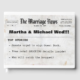 新聞のテーマ結婚のゲストブック ゲストブック