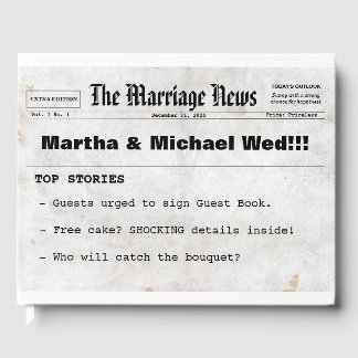 新聞のテーマ結婚のゲストブック ゲストブック